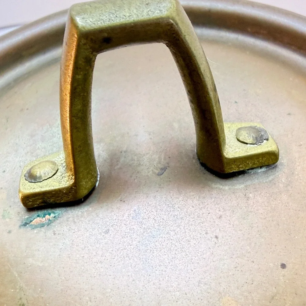 Vintage Paul Revere Copper Fondue Set Brass Stand USA Limited Edition MCM